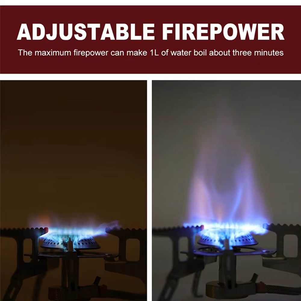 Camping Gas Stove Outdoor Tourist Burner Big Power Heater Tourism Cooker Barbecue Tourism Supplies Picnic Equipment
